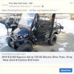 Golf Cart Marketing for Facebook