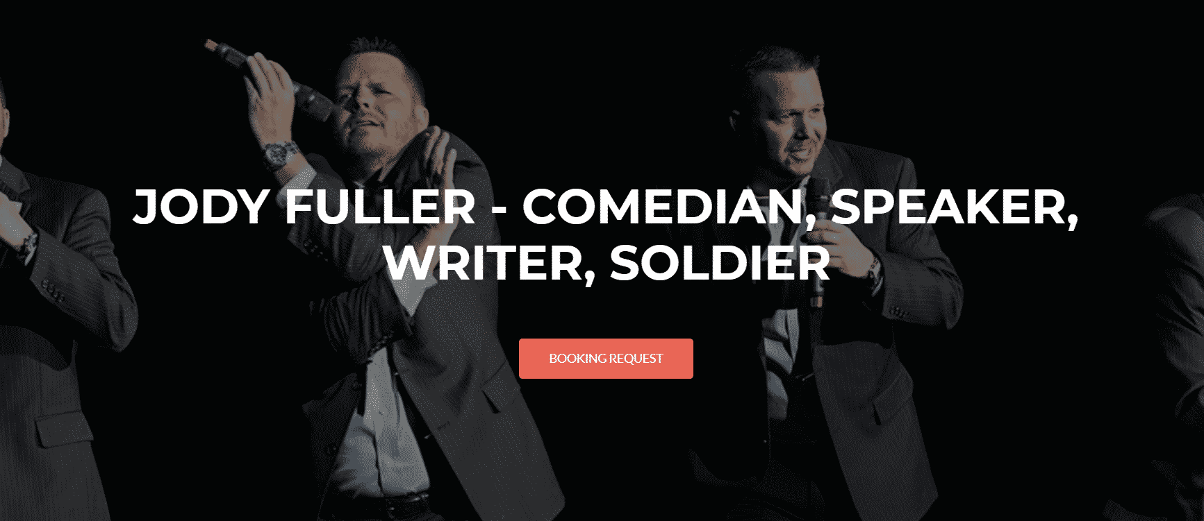 Jody Fuller Comedian Website Screen Shot