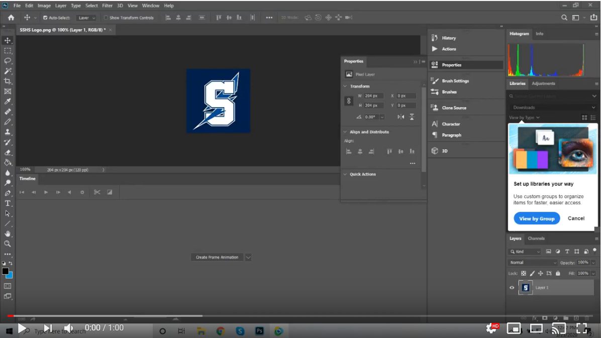 Make logo background transparent in PhotoShop