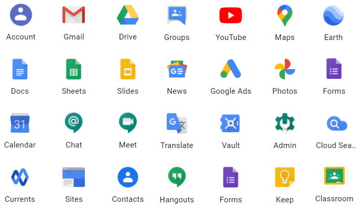 Google WorkSpace Apps