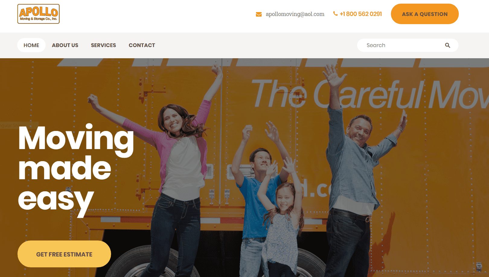 Apollo Moving & Storage - Client of Media Pillars