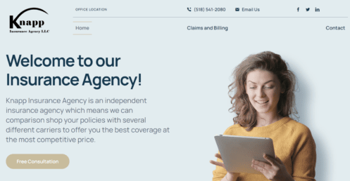Knapp Insurance - Client of Media Pillars