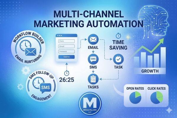 Automated appointment booking and lead follow-up by phone, SMS and email